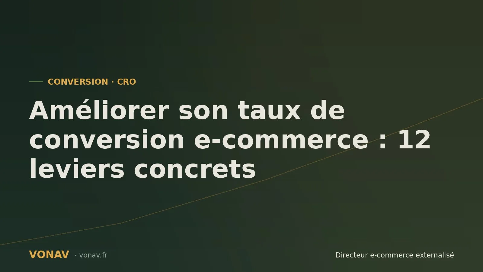 Couverture de l'article sur l'optimisation du taux de conversion e-commerce