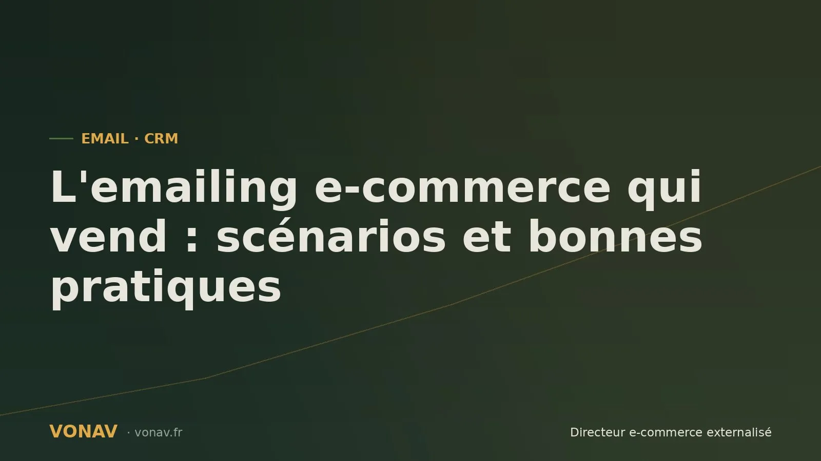 Couverture de l'article sur l'emailing e-commerce qui vend