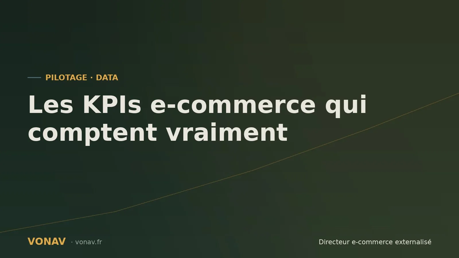 Couverture de l'article sur les KPIs e-commerce qui comptent